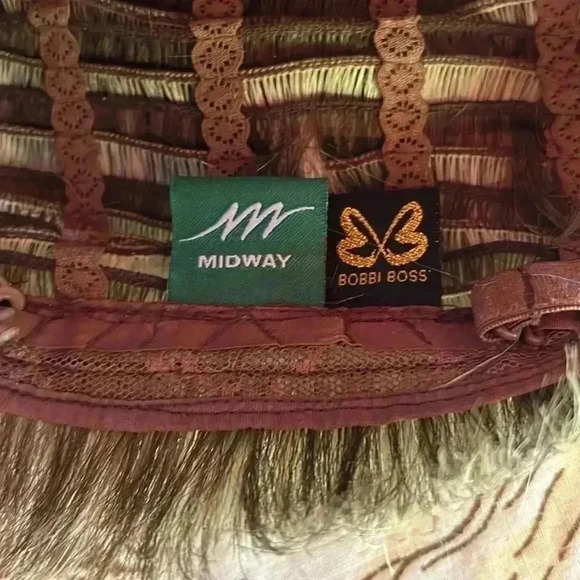 Vintage Wig Shaggy Short Choppy Layered Frosted Brown Blonde Unisex Costume 70s - Picture 6 of 6